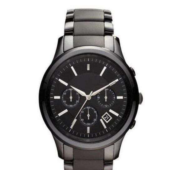 Мужские Quartz Black Ceramic Watch AR1451 AR1452 Gents.