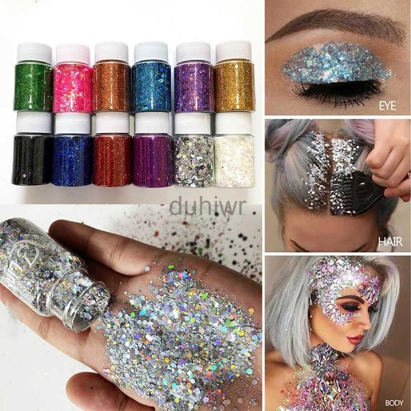 Sequestri per gli eye glitter di corpo geometrica a forma di sequestri per labbra per le labbro per le labbra ombretti per gli eye per gli effetti speciali per il trucco D240503