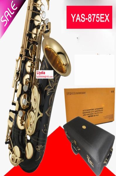 Giappone originale Saxophone Alto Yas 875ex Professional Black Gold Key Series Custom Series Nickel saxofono con bocchetto Reeds Neck 1588938