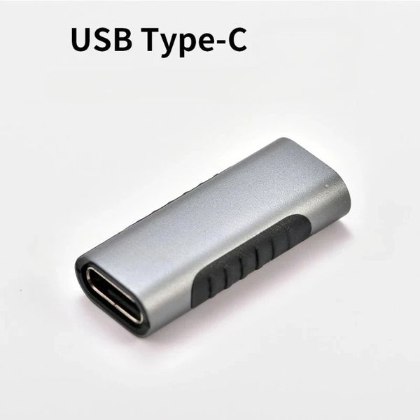 Adaptador USB Tipo C fêmea para fêmea Conector de cabo Feminino Conversor portátil Usb-C Tipo-C para comprimidos de telefone laptops