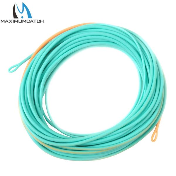 MaximumCatch 17ft29ft 200gr625gr Linea di mosca della testa di tiro con 2 loop saldati a doppio colore galleggiante 240425