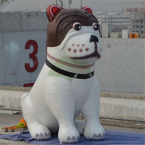 Atacado 8mh (26 pés) Com jogos de games ao ar livre personalizados modelo de cão inflável, modelo amarelo ou colorido, desenho animado de animais de estimação para promoção de lojas publicidade