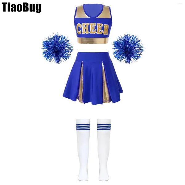 STEGN WEAR GIRLA GIRLA MENINAS Cheerleading Dance Roupos