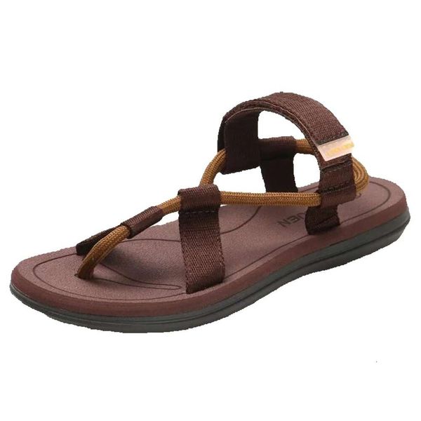 Pantofole piatti capovolta uomini slip sandalie sandali diapositive sumbre gladiatore casual corda maschio estate scartoni da spiaggia romana