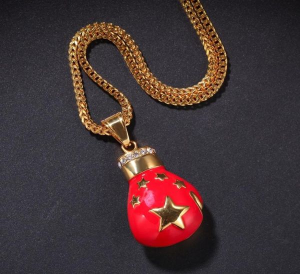 Модное хмельное ожерелье Американское китайское подвесное ожерелье для модного боксерского колье колье для колье.