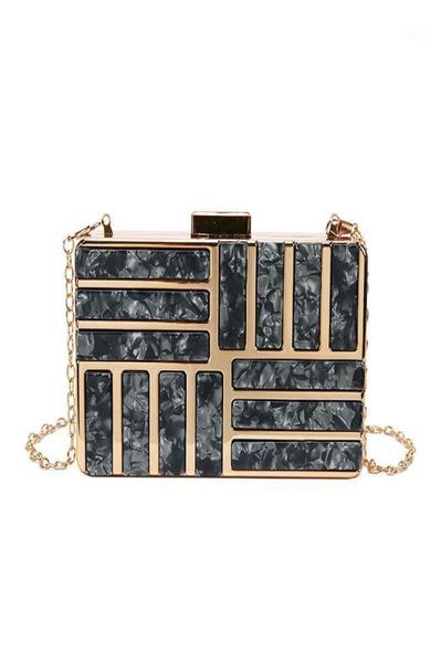 Sagni da sera Valtis 2021 Women Clutch Borse Bag Acrilic Bag del Wedding Club Club Night Pink Black Borse Design5177706