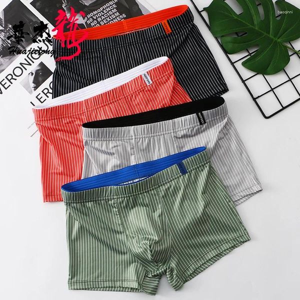 Underpants An-static Slip Man Ultra Light Boxer Ice Senning Comfort Underwear Uomini Short Short Man's Boxer Slievi mutandine