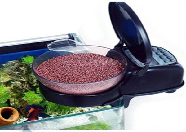 Akvaryum Otomatik Balık Besleyici Gıda Balık tankı gıda Otomobil Zamanlayıcı Dijital Dispenser Home için Ayarlanabilir Pratik Çıktı2475045