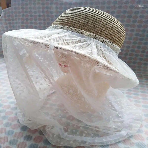 Geniş Memlu Şapkalar 1 PC Kadın Açık Böcek ve Toz geçirmez örgü güneş şapkası çok fonksiyonel nefes alabilen sivrisinek koruması