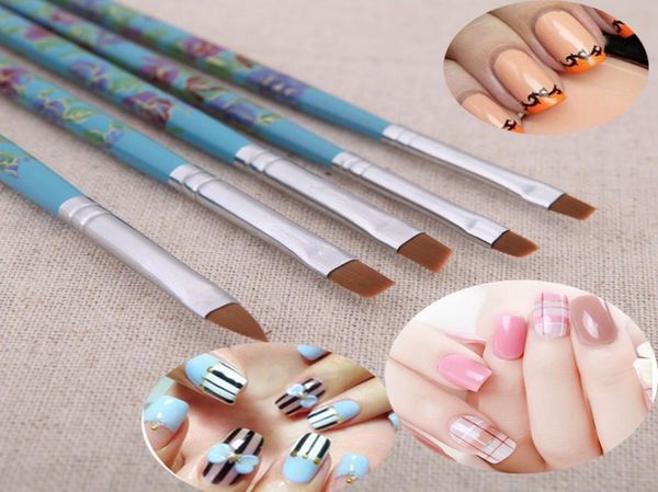 Pincéis de design de arte unhas pontilhando caneta UV Gel Gel Gel esmalte Manicure Manicure Dot Painting Fingernail Tool8059588