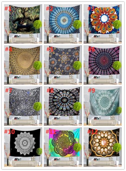 51 Design mandala tapeçaria parede pendurada mural yoga tapetes de praia Towel Picnic Blanning Sofá capa da festa de cenário de casamento decorati9118183