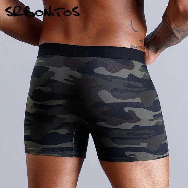 Underpants Brand Werewwear Mens Boxing Shorts Long Pants Cotton Natural di alta qualità sexy Homme Hot Calecon Q240430