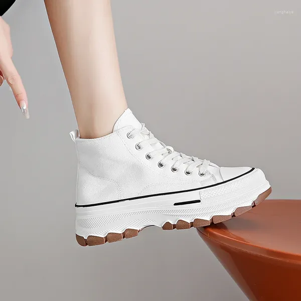 Casual Schuhe S dick-locked Canvas Frühling Ins Preppy Damen Mode Großhandel weicher Soled Zapatos de Mujer