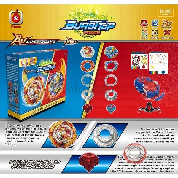 4d Beyblades B-205 Spinning Tops Spriggan Ultimate Valkyrie gegen Set Solong4U Childrens Toys Q240430