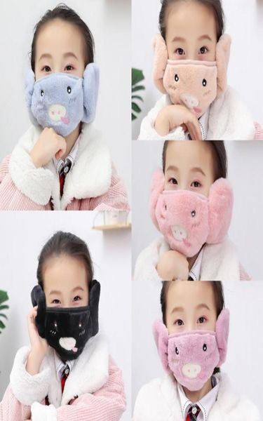 2 in 1 Gesichtsmasken Ohrwärmer Winter Weihnachtsmaske staubdes kalte, warme Ohrschützer -Maske für Kinderschutzmasken FY92293275970