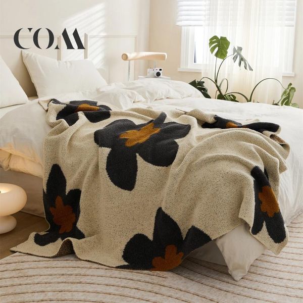 Coperte Regina Brand Super morbido Cozy Floral coperta floreale gemello pelufy microfibra a maglia per il divano del letto decorativo