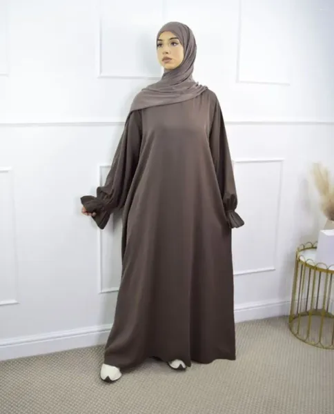 Roupas étnicas Moda Moda Muslim ABAYA Vestido macio solto Feminino Feminino Dubai Service One Piece Jilbab 70 180cm Estilos árabes