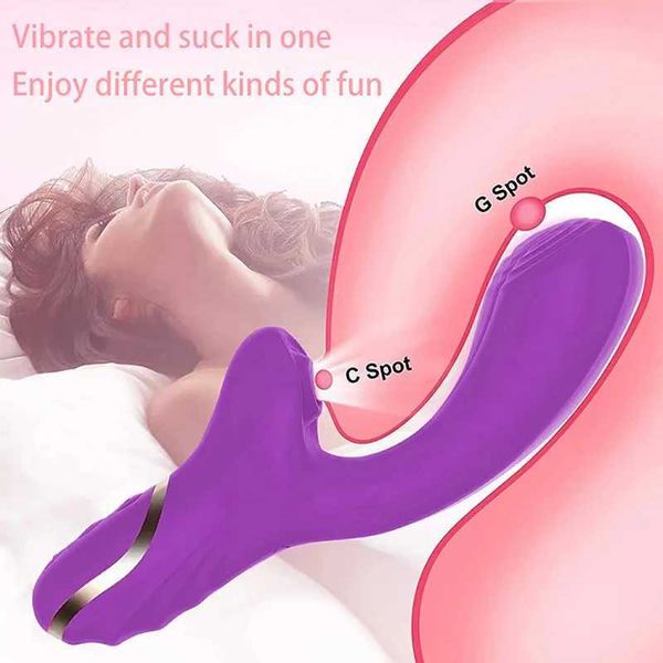 Andere Gesundheits Schönheitsartikel weiblicher Vibrator 2-in-1-Kundensaugstimulator G-Punkt Vibration Penis Stick Q240430