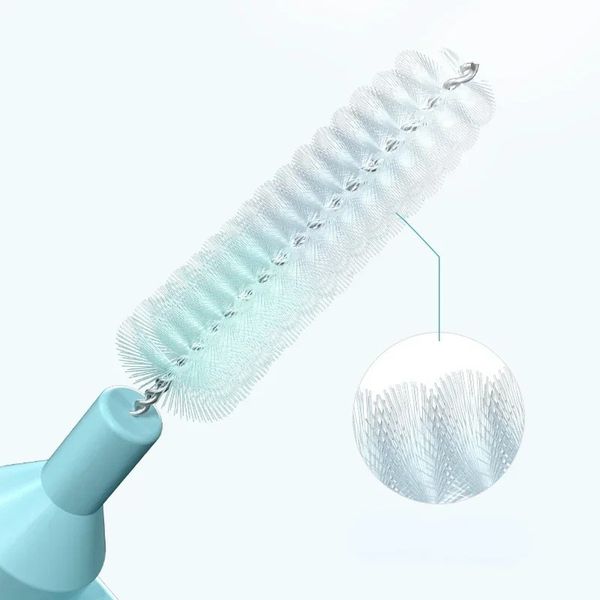 Novo 20pcs/caixa l forma de push-pull pincel interdental ortodôntico palito de dente de dentes branqueando a colheita de dentes de dentes de dentes Cuidados de higiene para os dentes