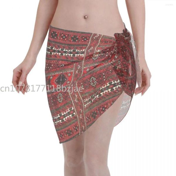 Sexy Women Chiffon Swimwear Pareo Baluch Flatweeve Antique Coverning Wrap Kraftan Sarong Selas