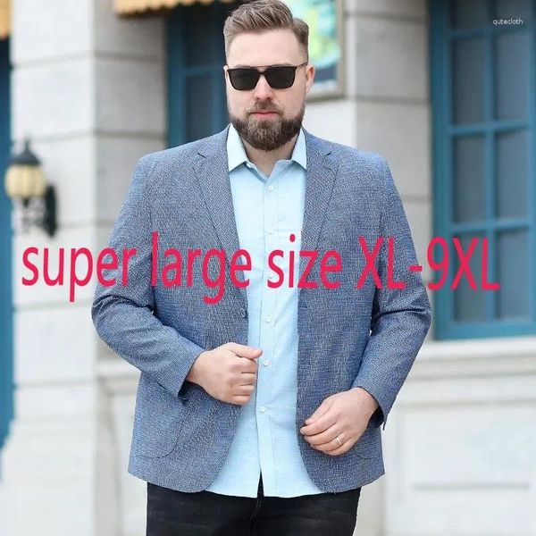 Ternos masculinos Chegada moda suepr grande homem solto casaco casual blazers de peito único mais tamanho xl-6xl7xl 8xl 9xl