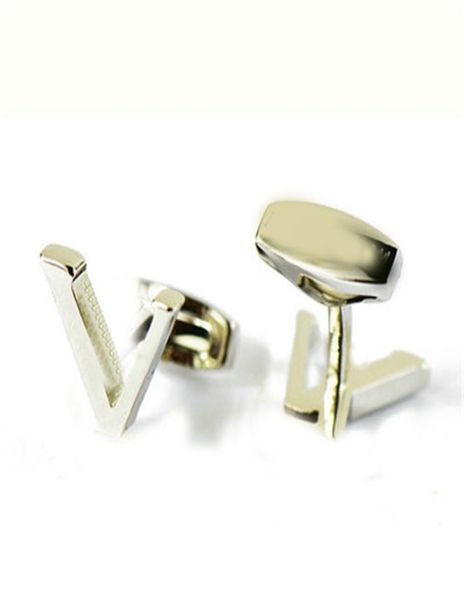 Роскошные дизайнеры Cuff Link Fashion Jewelry Men Men Classic Letters Cuff Links Accessories Свадебные подарки Cufflinks3483633