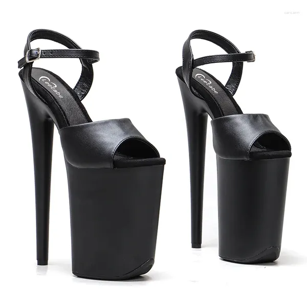 Сандалии Leecabe 23 см/9 дюймов Matte PU Верхняя платформа Sexy High Heels Dance Shoes 1K