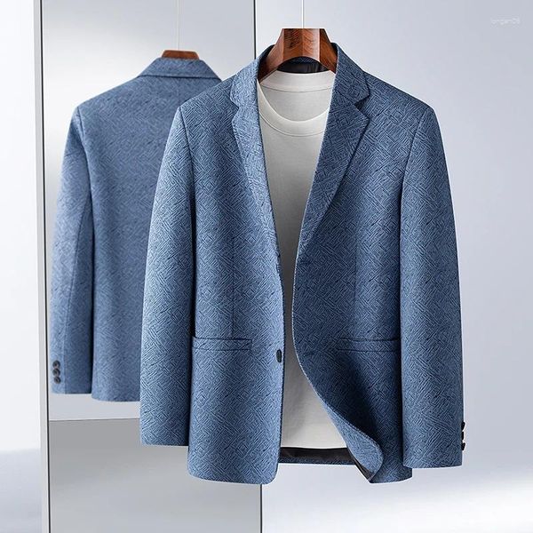 Herrenanzüge hochwertige Mode gutaussehende Business -Anzug Jacke Männer Frühling Single West Top Young Light Luxus Freizeit Blumen klein klein