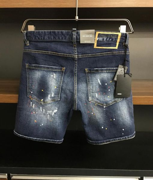 Jeans uomini jeans designer di lusso di lusso magro strappato guy cool buca causale denim jean moda marchio fit jeans uomini lavati pantaloncini pantaloni da spiaggia per leisure y8878180326