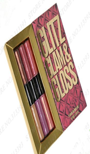 Nova marca durar o glam lipgloss maquiagem fruta labial bálsamo de 6 tom de brilho de viagem kit de tamanho de deslocamento de tamanho