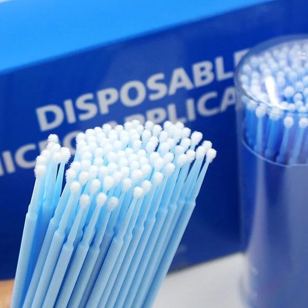 Nuovi 100 pezzi/scatola Micro spazzola dentale Materiali usa e getta Applicatori denti Attacchi per i denti igienici orali Care il filo interdentale per micro dentale
