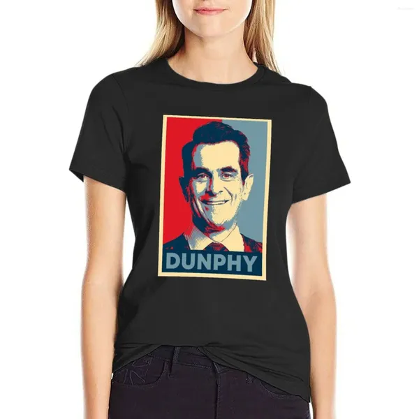 Polos femininos Phil Dunphy Hope Camiseta Roupa Vintage Graphics Animal Print Shirt for Girls Graphic Camisetas Mulheres