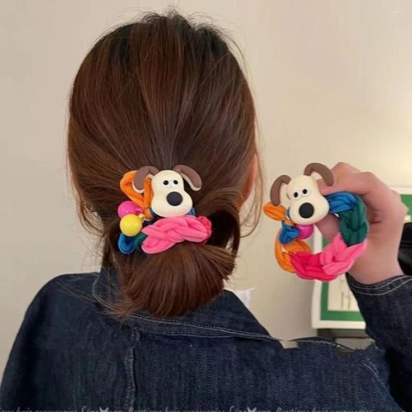 Accessori per capelli 2024 bambola da cartone animato bambina ponytaihair corda cravatta creativa bambini squisiti di gomma doni fai -da -te