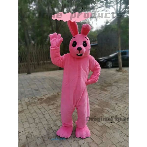 Fashion Mr Rabbit Real Picture Pink Bunny Mascot Costume Fancy Outfit Designer Cartoon Character Attività Attività Attività Attività 765