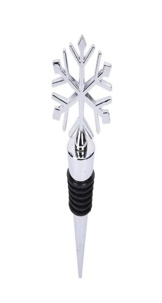 1pc Weihnachten Snowflake Weinflasche Stopper Zinklegierung Weinkorken Hochzeit Gefälle für Barware -Werkzeuge Küchenbar Werkzeugzubehör D199693640