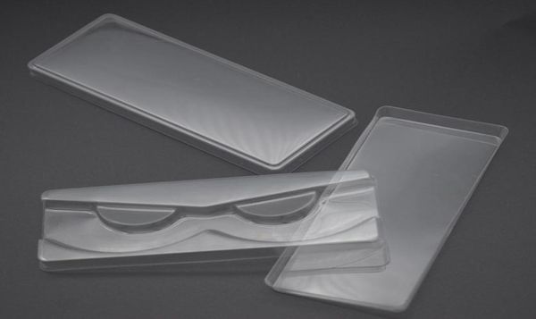 3pcsset ciglia in plastica trasparente scatola di imballaggio finta coperchio di stoccaggio del vassoio per ciglia singolo con 2 pezzi trasparente coperchio trasparente Clear 4596733