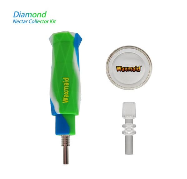 Accessori per fumo al dettaglio Waxmaid Kit da collezione a forma di diamante Mini piattaforme petrolifere con bel pacchetto regalo1759753