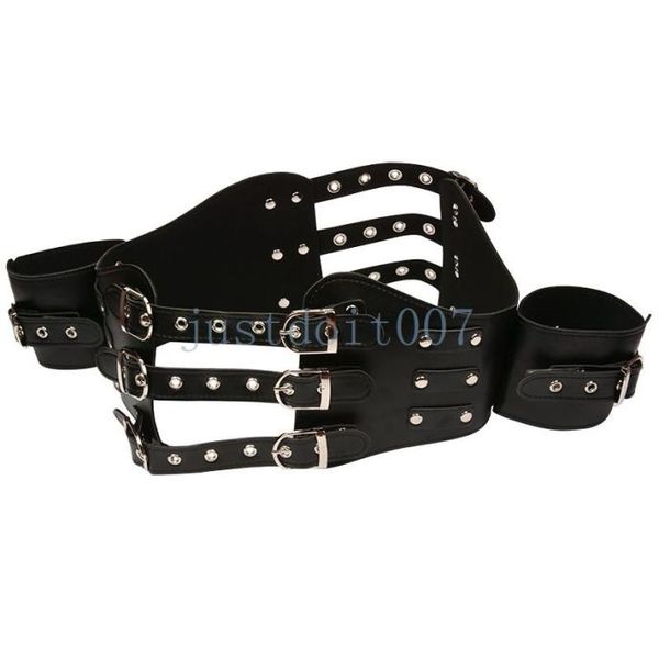 Bondage Nuova braccio femminile in cuoio inquieto del polso Legatura del corpo Bramella Brama Brack R562624935