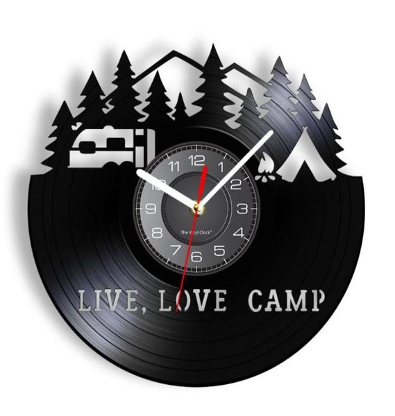 Настенные часы Live Love Camp Летний кемпинг