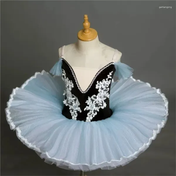 Salia de gate -swan lake ballet saia para crianças vestido de esteira de meninas de dança moderna trajes de performance roupas de dança roxo