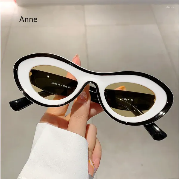 Sonnenbrille Oval Women 2024 Stylish Multicolor Outdoor Shades Men Trendy Brand Designer UV400 Protection Beach Eyewear