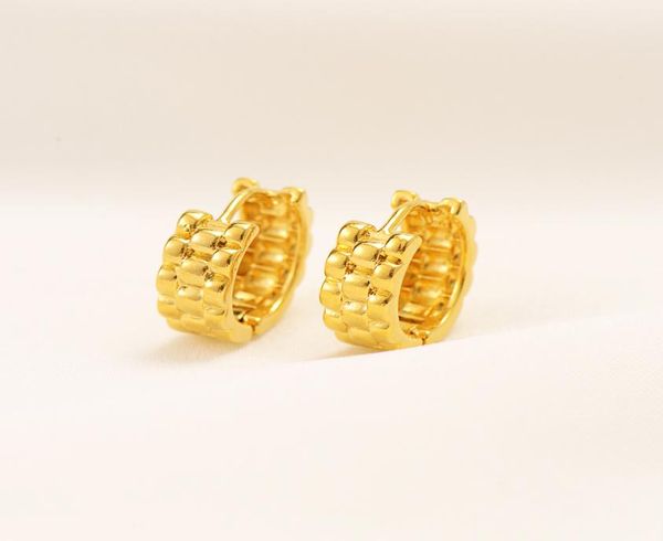 Neues Paar großer Big 9CT 24K fest fein goldgelbgefülltes Hoop -Ohrringe runder Weitkreis Hoops Geschenk8858295