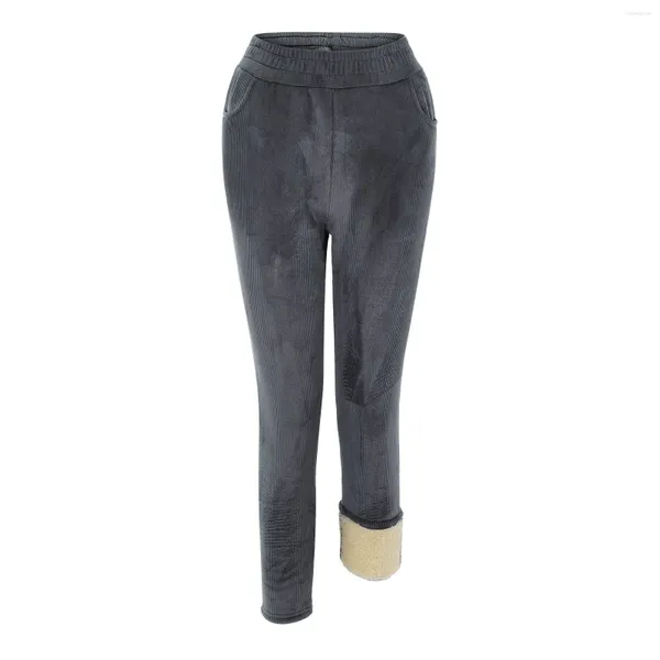 Pantaloni da donna pantaloni sportivi in pile termica che facevano jogging di fondo calda inverno foderato invernale ropa de mujer