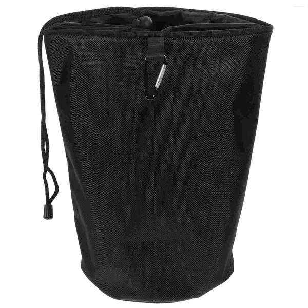 Bolsas de armazenamento Casa de roupas convenientes Bolsa de penduramento Black multifuncional