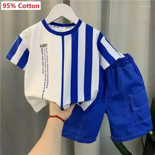 Roupas Conjuntos de 2024 meninos do bebê Bonito de camiseta coreana de garotos