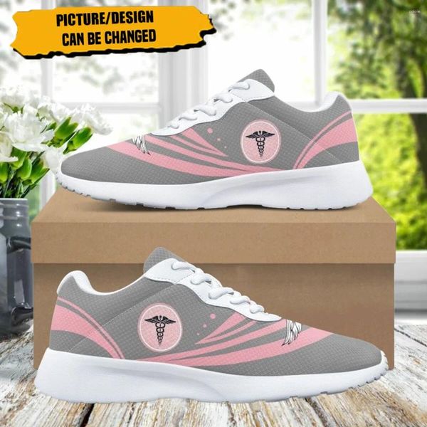 Scarpe casual strumenti motivi design del marchio Donne Fitness Comfort Assorbimento di sneaker da donna non slip per all'aperto