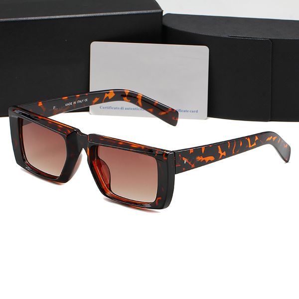 Designerin Frauen Sonnenbrille Rechteck Symbole Sonnenbrille 17WSF 10ZS Männer Frauen Luxus schwarzer Marmor Klassische Brille Sommertöne polarisierte Brille