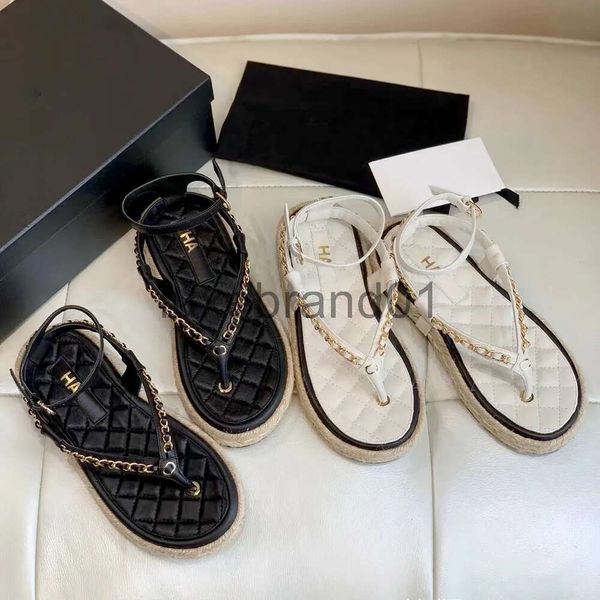 Dhgate Channel Thong Slipperpadrilles Scarpe casual di lusso Flip Flop