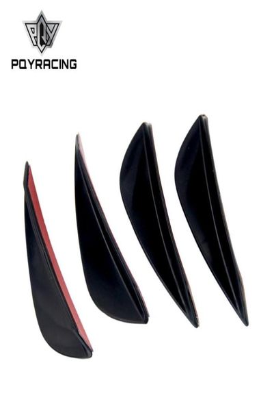 Neue Universal 4pcs Fit Front Stoßstange Lip Splitter Flossen Körperspoiler Canards Valenz Chin PQYSFB0141790369