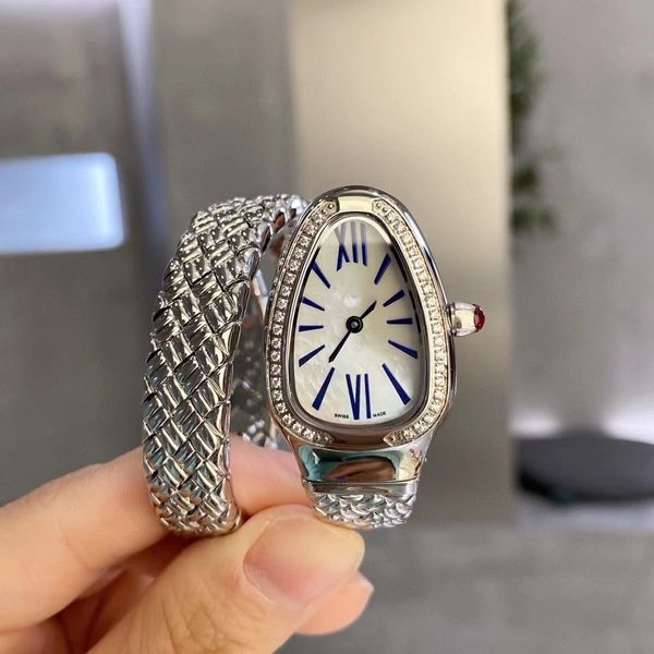 Guarda Women Serpentn Watch Dimond Watch Watch Relogios Bracciale Snake Guarda Classic Gold Spring Memoria Materiale di gioiello Zircone Diamond Process